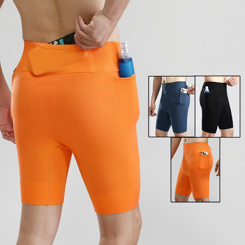 Outdoor Sport Leggings - Męskie szorty do biegania na zewnątrz,