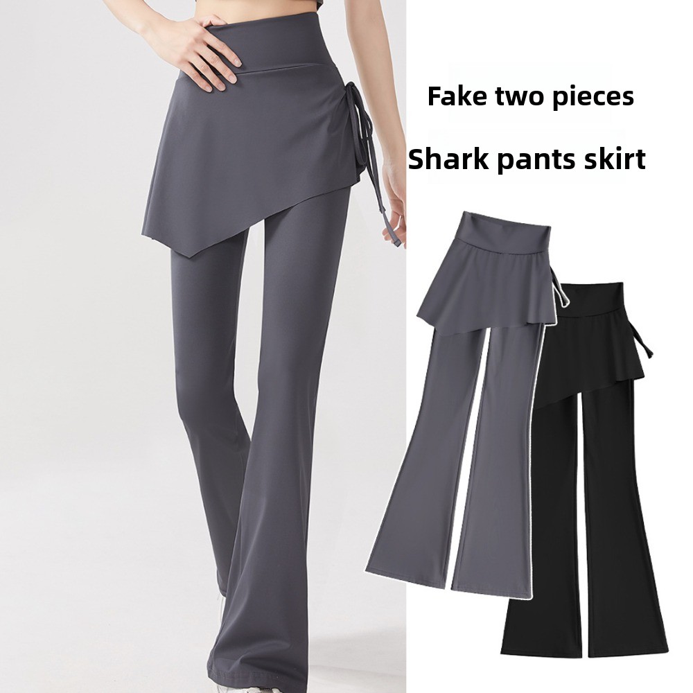 Outdoor Sport Leggings - Damskie legginsy ze spódniczką, legginsy fitness