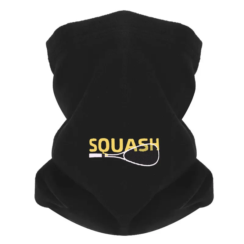 Outdoor Sport Background - Rakietka do squashu na czarnym tle