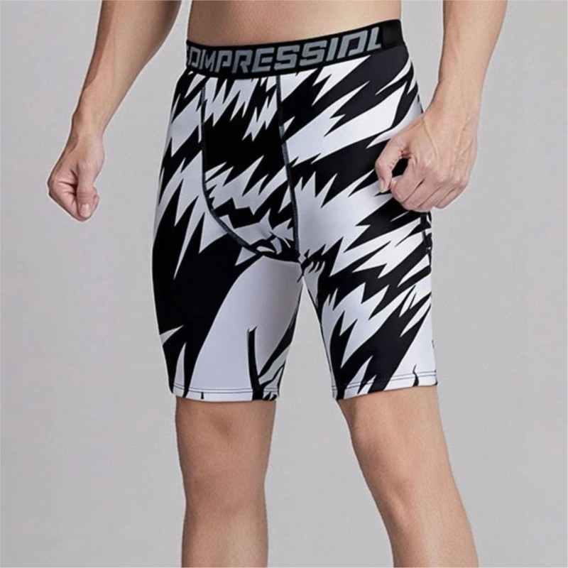 Outdoor Sport Leggings - Męskie szorty do biegania na zewnątrz,