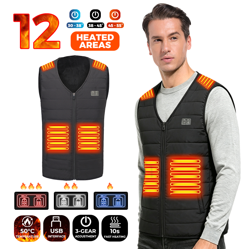 12 stref grzewczych, kamizelka – Outdoor Sport Winter Jacket recenzja i cena