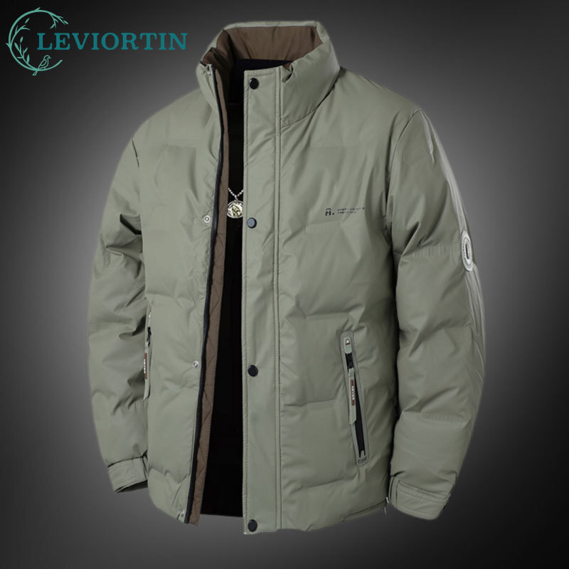 Męska kurtka puchowa z białego – Outdoor Sport Winter Jacket recenzja i cena