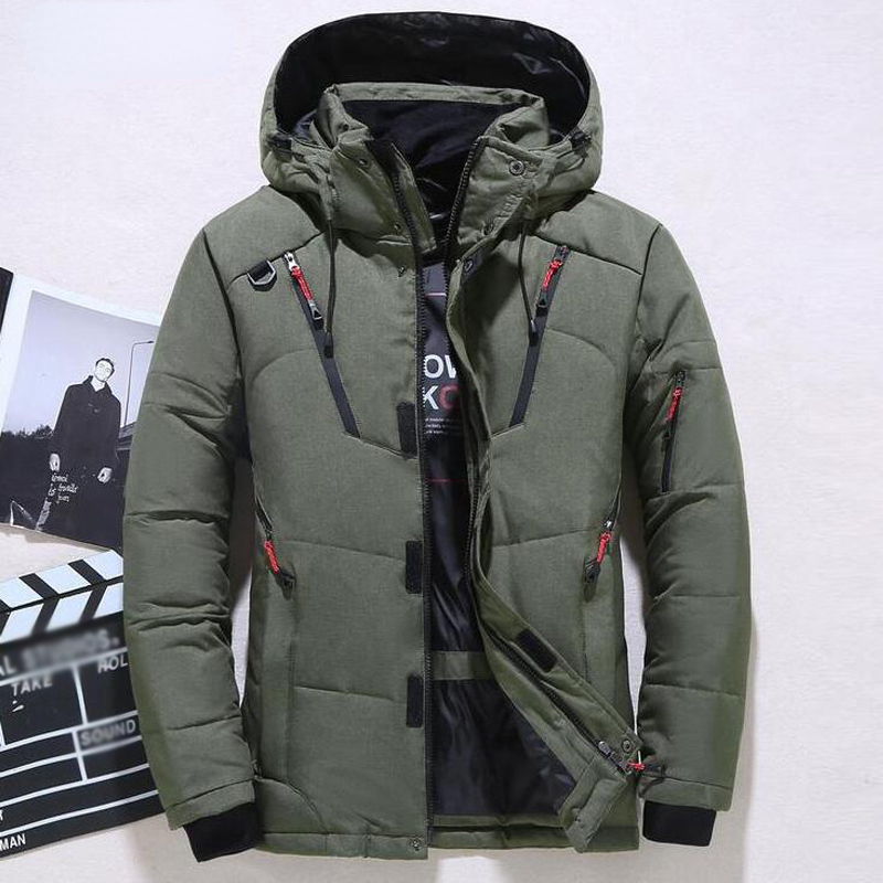 Męska kurtka puchowa zimowa z  – Outdoor Sport Winter Jacket recenzja i cena